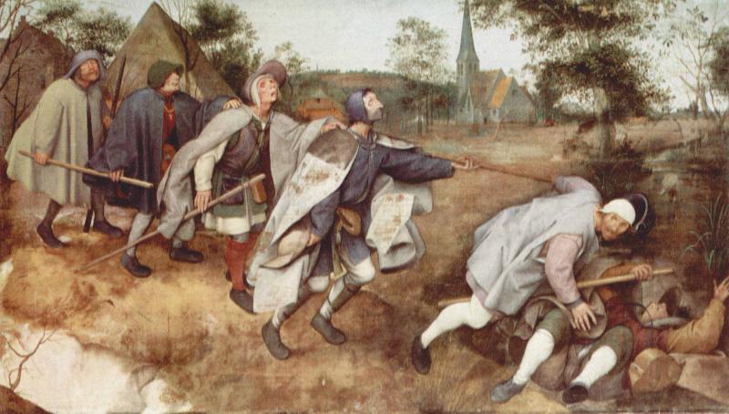 Pieter Bruegel Blind Leading the Blind France oil painting art